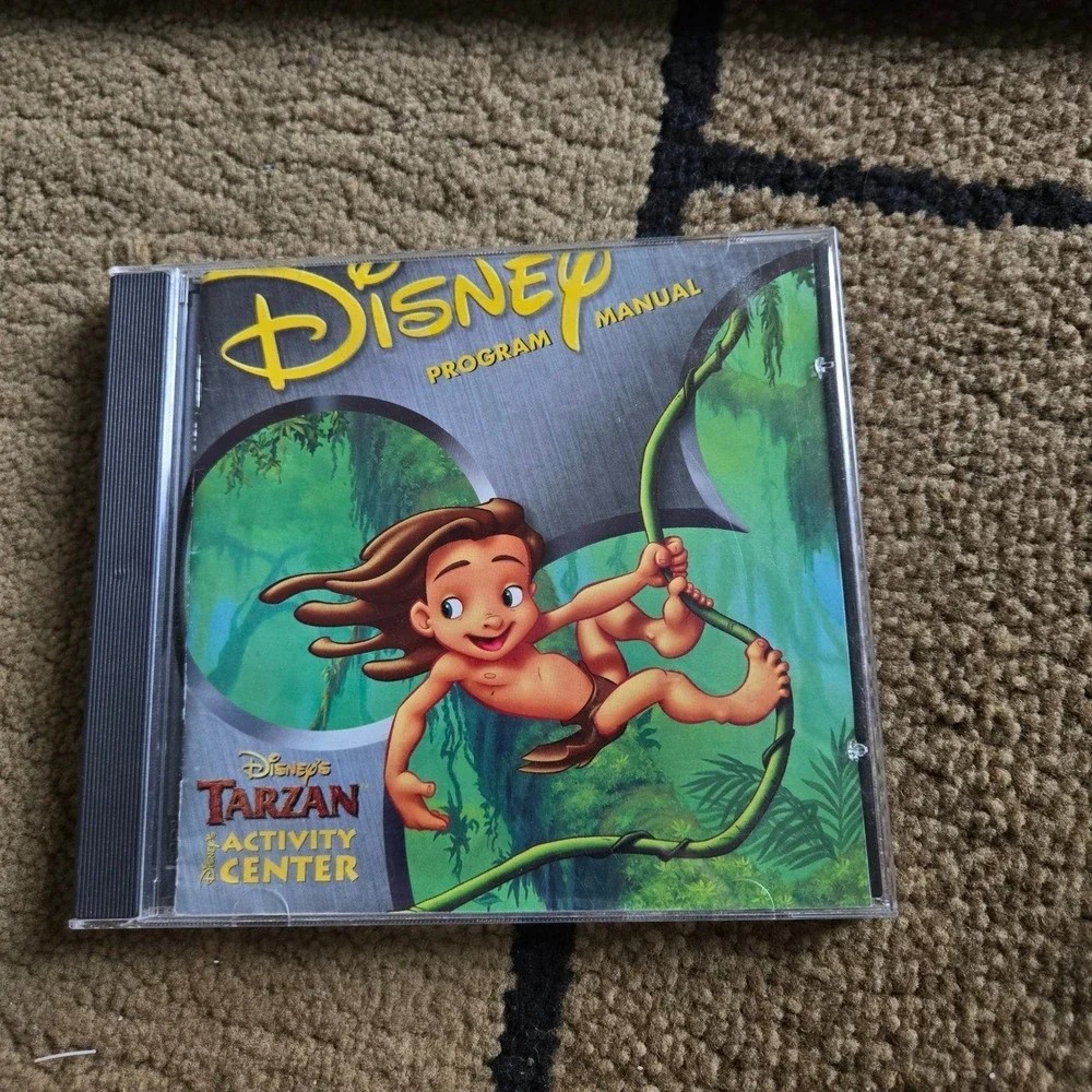 Disney Tarzan Activity Center PC CDROM 1999 Windows 95 98 Vintage Software Jewel